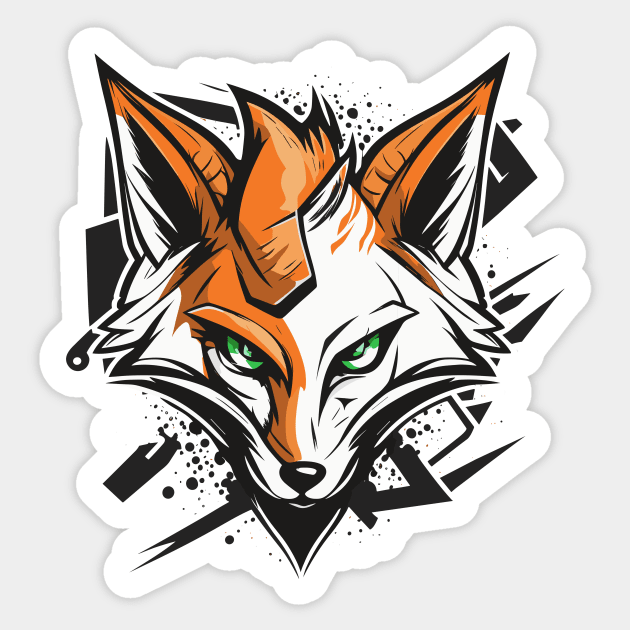 Graffiti Paint Fox Creative Inspiration Sticker by Cubebox